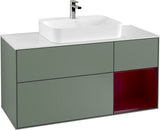 Villeroy & Boch Waschtischunterschrank Finion F421G 1200 mm Glossy White Lacquer