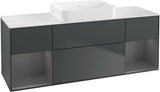 Villeroy & Boch Finion Waschtischunterschrank 1600 mm Glossy White Lacquer mit Beleuchtung