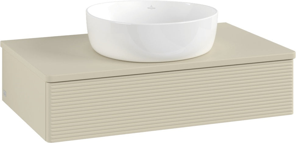 Villeroy & Boch Waschtischunterschrank Antao 800 mm Anthrazit Matt mit Auszugsbeleuchtung