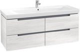 Villeroy & Boch SUBWAY 2.0 Waschtischunterschrank 1287 mm Glossy White mit 4 Auszügen