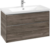 Villeroy & Boch Subway 3.0 Waschtischunterschrank C570L0 Brilliant White mit LED-Beleuchtung und SoftClosing