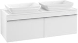 Villeroy & Boch Venticello Waschtischunterschrank 1257 mm Glossy White für 2 Waschbecken