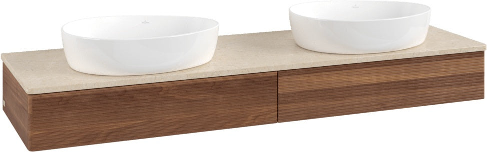 Villeroy & Boch Waschtischunterschrank Antao K17113 1600 mm Warm Walnut mit 2 Auszügen