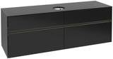 Villeroy & Boch Collaro Waschtischunterschrank 1600 mm mit LED-Beleuchtung und 4 Auszügen in Soft Grey