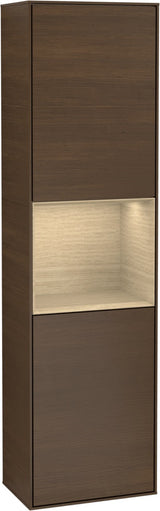Villeroy & Boch Hochschrank Finion F460GF – 418 mm, Glossy White Lacquer, mit Beleuchtung & SoftClosing