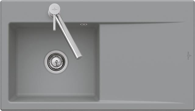 Villeroy & Boch Subway Style 50 Flat Spüle 880x490mm Ivory CeramicPlus flächenbündig