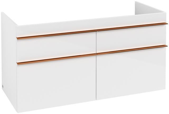 Villeroy & Boch VENTICELLO Waschtischunterschrank 1153 mm Santana Oak mit 4 Auszügen und Glasabtrennungen