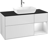 Villeroy & Boch Finion Waschbeckenunterschrank 1200 mm Glossy White Lacquer mit Beleuchtung