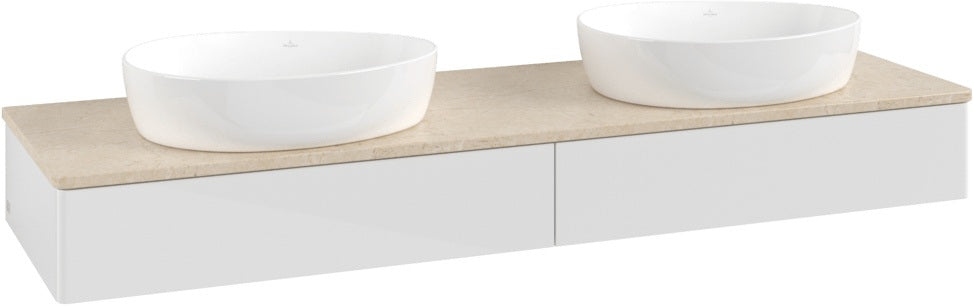 Villeroy & Boch Antao Waschtischunterschrank 1600 mm Glossy White Lacquer mit 2 Auszügen