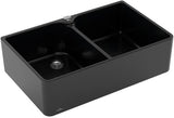 Villeroy & Boch Spülstein Doppelbecken 80 X Keramik Ebony CeramicPlus