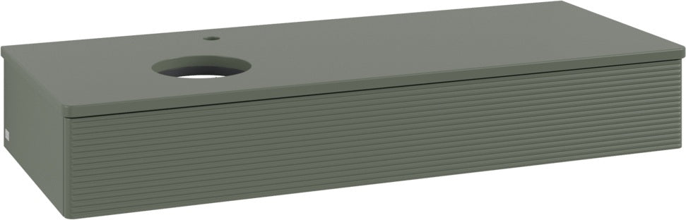 Villeroy & Boch Waschbeckenunterschrank Antao L11150 1200 mm Leaf Green Matt Lack mit Beleuchtung