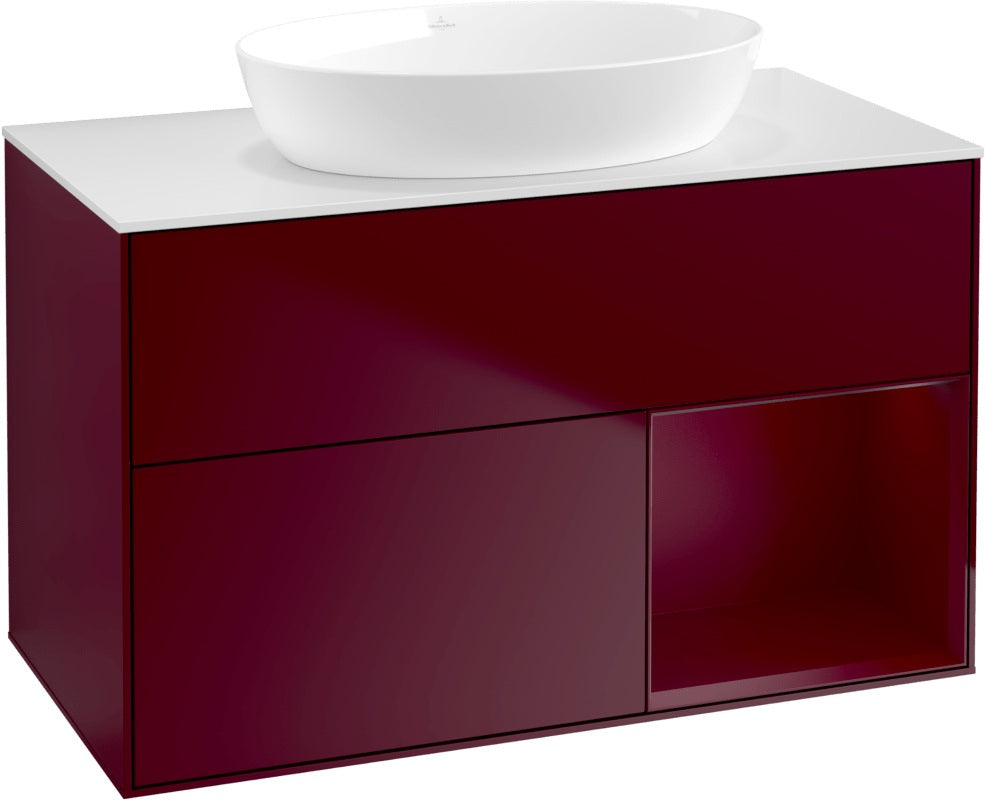 Villeroy & Boch Finion Waschtischunterschrank FA21GFGF 1000 mm Glossy White Lacquer