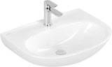 Villeroy & Boch O.novo Wandwaschbecken 600x460 mm Weiß Alpin – Ovale Form, 1 Hahnloch