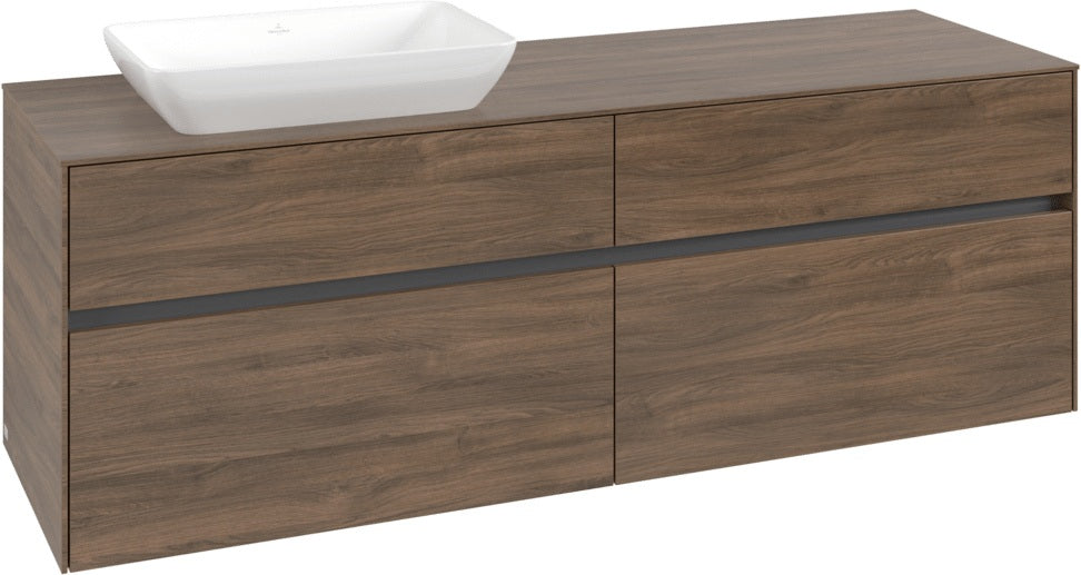 Villeroy & Boch Waschtischunterschrank Collaro C121 1600 mm Arizona Oak mit 4 Auszügen