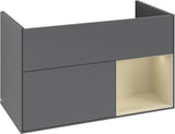 Villeroy & Boch Finion Waschtischunterschrank 996 mm Glossy White Lacquer mit LED-Beleuchtung