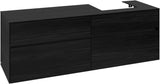 Villeroy & Boch Waschtischunterschrank Collaro C079 Black Oak 1600 mm – 4 Auszüge, SoftClosing