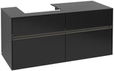 Villeroy & Boch Collaro Waschtischunterschrank 1200 mm mit LED-Beleuchtung und 4 Auszügen – White Wood