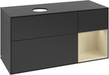 Villeroy & Boch Finion Waschtischunterschrank 1200 mm Glossy White Lacquer mit LED-Beleuchtung