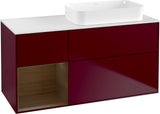 Villeroy & Boch Finion Waschtischunterschrank 1200 mm Glossy White mit Beleuchtung