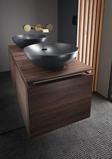Villeroy & Boch Loop & Friends Aufsatzwaschbecken 380 mm rund Ebony CeramicPlus