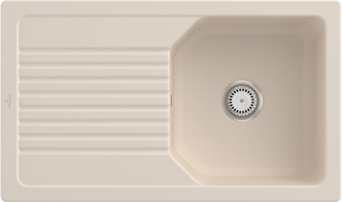Villeroy & Boch Einbauspüle Linara 338501 860x510mm Rechteck Almond CeramicPlus