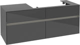 Villeroy & Boch Collaro Waschtischunterschrank 1400 mm mit LED-Beleuchtung und 4 Auszügen