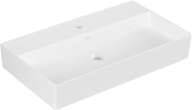 Villeroy & Boch Wandwaschbecken Memento 2.0 800 mm Weiß Alpin CeramicPlus – TitanCeram, rechteckig
