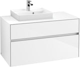 Villeroy & Boch Collaro Waschtischunterschrank 1000 mm Glossy White mit SoftClosing