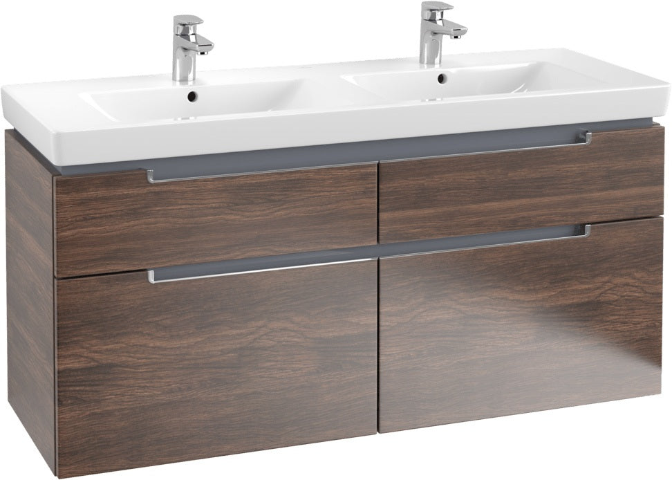 Villeroy & Boch Subway 2.0 Waschtischunterschrank A91710 Glossy White 1287 mm