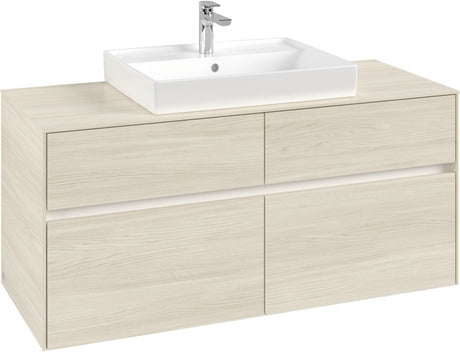 Villeroy & Boch Waschtischunterschrank Collaro C081 B0 1200 mm White Oak mit LED-Beleuchtung und SoftClosing