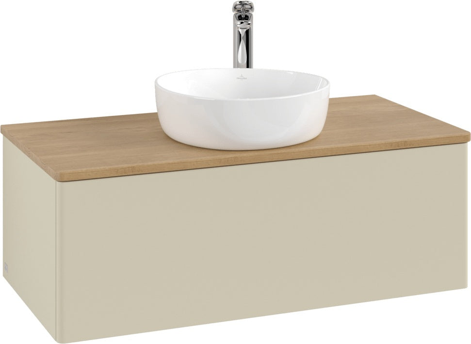 Villeroy & Boch Waschtischunterschrank Antao L31050 1000 mm Anthrazit Matt Lack mit LED-Beleuchtung