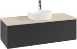 Villeroy & Boch Waschtischunterschrank Antao 1200 mm Anthrazit Matt Lack mit LED-Beleuchtung