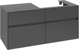 Villeroy & Boch Waschtischunterschrank Collaro C083 B0, 1200 mm, White Oak, mit Beleuchtung und SoftClosing