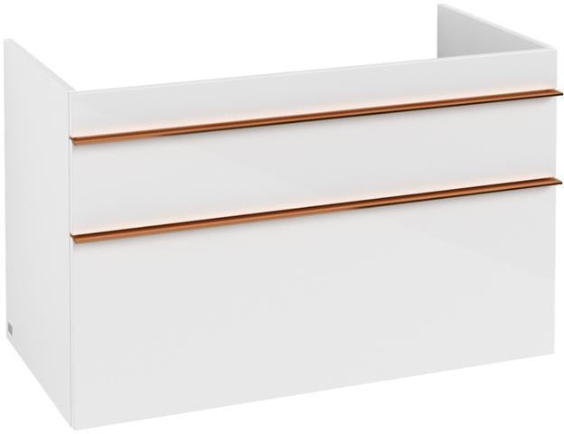 Villeroy & Boch Waschtischunterschrank VENTICELLO 953 mm Santana Oak mit 2 Auszügen und Glasabtrennungen