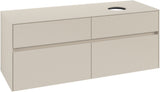 Villeroy & Boch Waschtischunterschrank Collaro Cashmere Grey 1400 mm mit 4 Auszügen