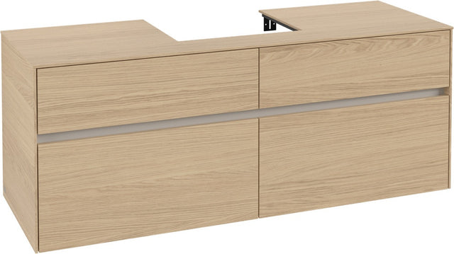 Villeroy & Boch Waschtischunterschrank Collaro Nordic Oak 1400 mm mit 4 Auszügen und SoftClosing