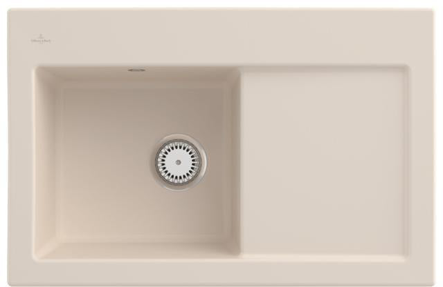 Villeroy & Boch Subway 45 Einbauspüle Keramik Ivory CeramicPlus 780x510 mm