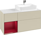 Villeroy & Boch Waschtischunterschrank Finion G141G 1200 mm Glossy White mit LED-Beleuchtung