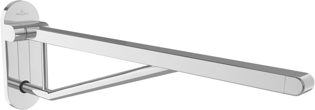 Villeroy & Boch ViCare Klappgriff 921720 – Verchromter Wandstützgriff, 750 mm, Belastbarkeit 130 kg