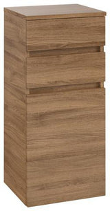 Villeroy & Boch Seitenschrank Legato B72800 400x870x350mm Kansas Oak – Wandhängend, Soft-Close, 2 Schubladen