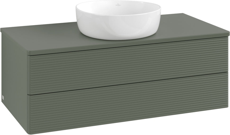 Villeroy & Boch Waschtischunterschrank Antao L20150 1000 mm Anthrazit Matt Lack mit Beleuchtung