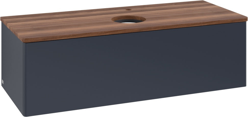 Villeroy & Boch Antao Waschbeckenunterschrank 1200 mm Anthrazit Matt Lack – Mit Auszug & Push-to-Open