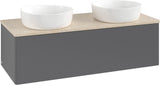 Villeroy & Boch Waschbeckenunterschrank Antao L35013 1200x360x500mm Anthracite Matt Lacquer
