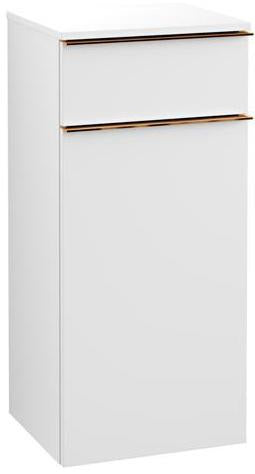 Villeroy & Boch VENTICELLO Seitenschrank Eiche matt 404 mm – wandhängend, Soft-Close, Anschlag rechts