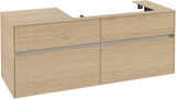 Villeroy & Boch Waschtischunterschrank Collaro C090 Nordic Oak 1400 mm mit 4 Auszügen und SoftClosing
