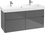 Villeroy & Boch Waschtischunterschrank Collaro C012 Glossy White 1154 mm mit 4 Auszügen