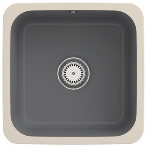 Villeroy & Boch Unterbauspüle Cisterna 50 Ebony CeramicPlus 445x445 mm Keramik