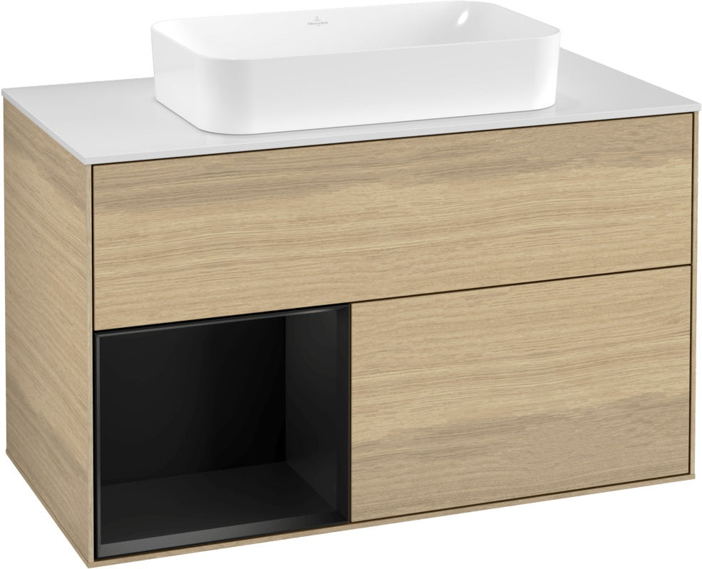 Villeroy & Boch Waschtischunterschrank Finion G241GF Glossy White Lacquer 1000 mm mit Beleuchtung