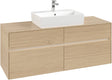 Villeroy & Boch Waschtischunterschrank Collaro C131B0 1400 mm Nordic Oak mit Beleuchtung