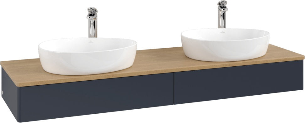 Villeroy & Boch Waschbeckenunterschrank Antao 1600 mm Anthracite Matt mit Auszugsbeleuchtung